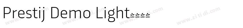 Prestij Demo Light字体转换